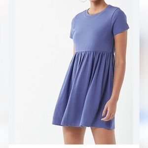 Urban Outfitters Alexa Babydoll T-Shirt Dress Casual Blue M